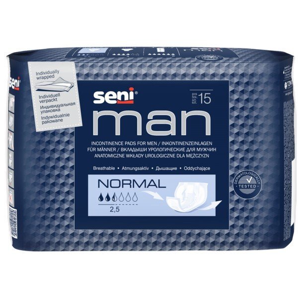 Вкладыши урологические мужские Seni Man Normal 15 шт.