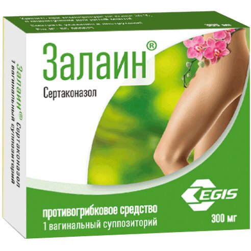 Залаин суппозитории вагинальные 300 мг 1 шт.