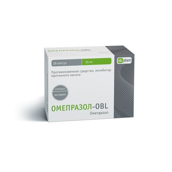 Омепразол-OBL капсулы 20 мг 28 шт.