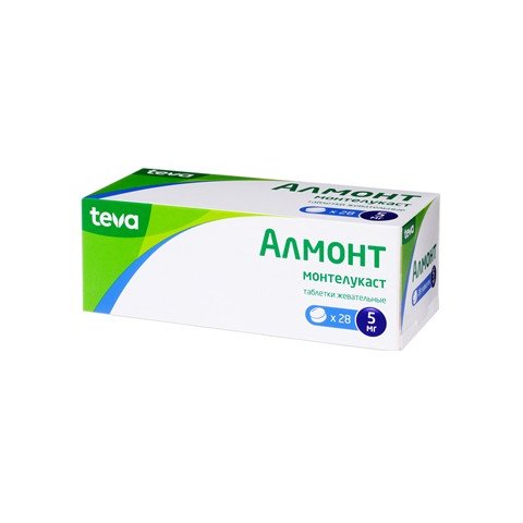 Алмонт таблетки жевательные 4 мг 28 шт.
