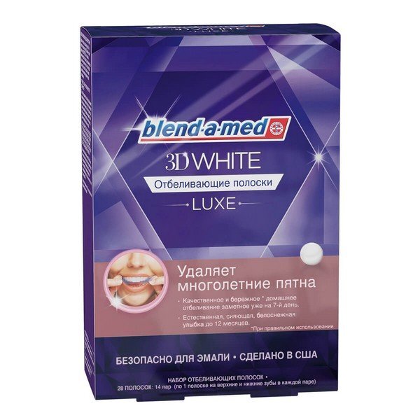 Отбеливающие полоски Blend-a-med 3D White Luxe 28 шт.