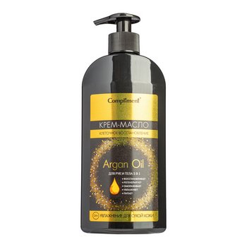 Compliment argan oil крем-масло для рук и тела 5 в 1 400мл