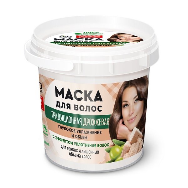 Маска для волос Фитокосметик традиционная дрожжевая 155 мл