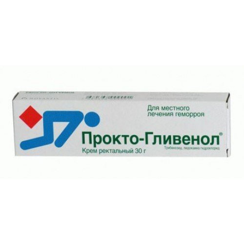 Прокто-гливенол крем ректальный 2% туба 30 г