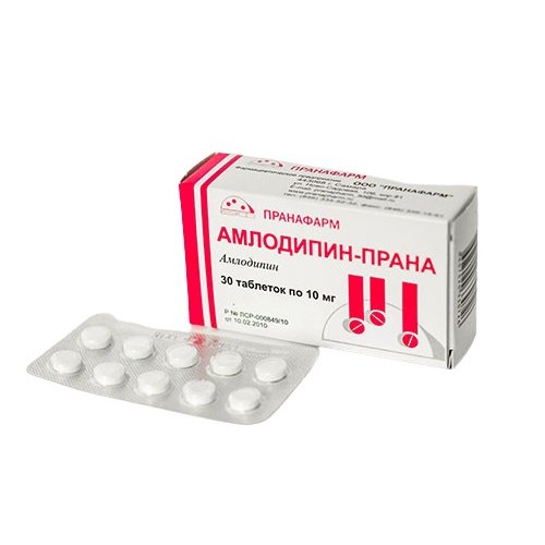 Амлодипин-Прана таблетки 10 мг 30 шт.