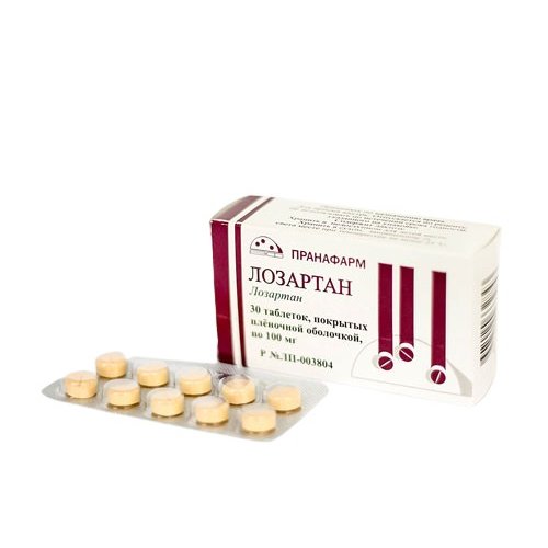 Лозартан-Прана таблетки 100 мг 30 шт.