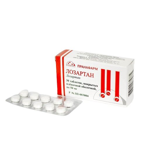 Лозартан-Прана таблетки 50 мг 30 шт.