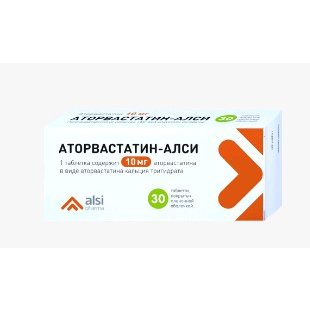 Аторвастатин-Алси таблетки 40 мг 30 шт.