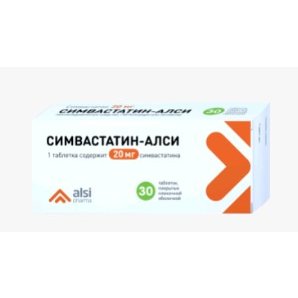 Симвастатин-Алси таблетки 20 мг 30 шт.