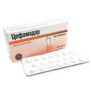Цефамадар таблетки гомеопатические 250 мг 100 шт.