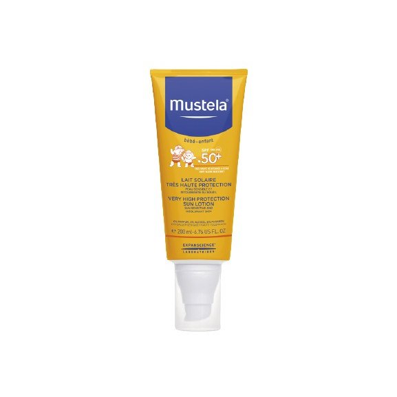 Молочко для тела солнцезащитное Mustela Bebe SPF50+ 200 мл