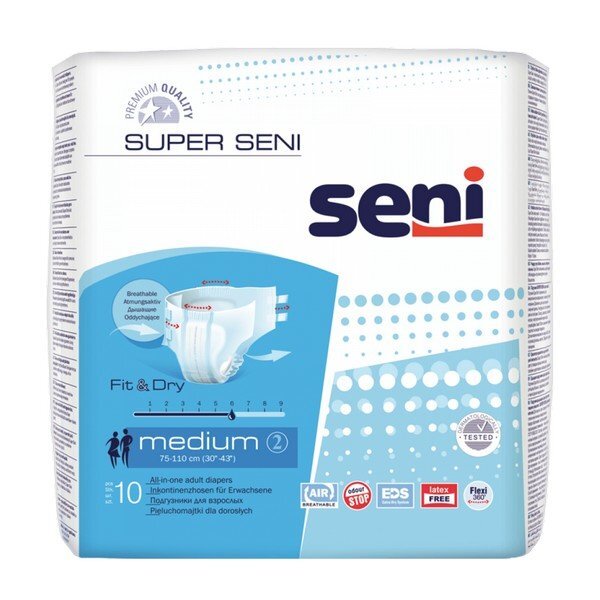 Подгузники Seni Super Air Medium 10 шт.