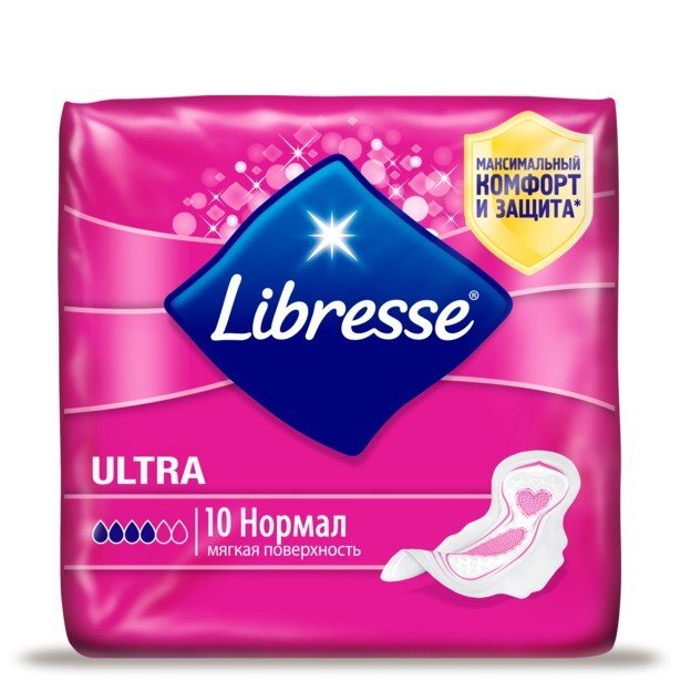 Прокладки Libresse Ultra Normal с мягкой поверхностью 10 шт.