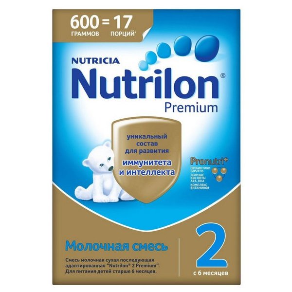 Смесь молочная Нутрилон-2 Премиум с 6 месяцев 600 г