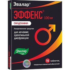 Эффекс Силденафил таблетки 100 мг 1 шт.