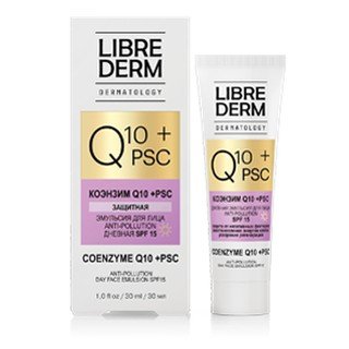 Эмульсия для лица дневная Librederm Dermatology Q10+PSC Anti-Pollution SPF15 30 мл