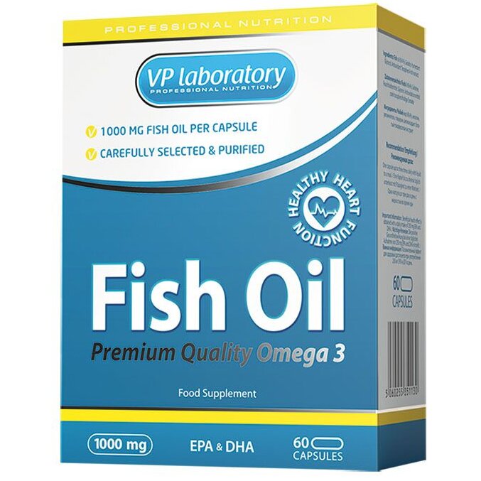 Vplab fish oil капсулы 1000 мг 60 шт.