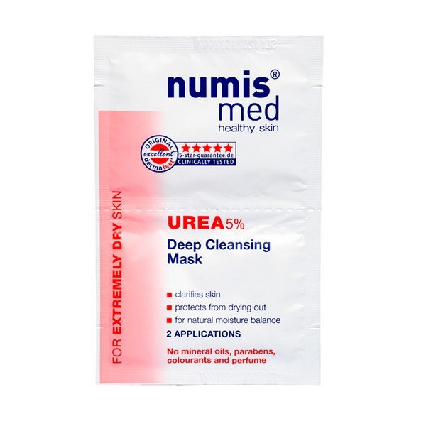 Маска для лица Очищающая Numis Med (5% мочевины) 8 мл 2 шт.