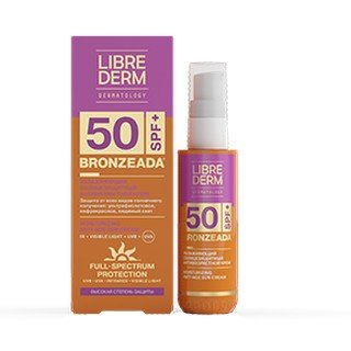Солнцезащитный крем Librederm Bronzeada Full Spectrum увлажняющий Anti-Age крем SPF50 50 мл
