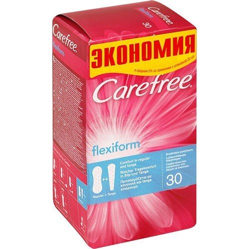 Салфетки ежедневные Carefree Cotton Flexiform 30 шт.