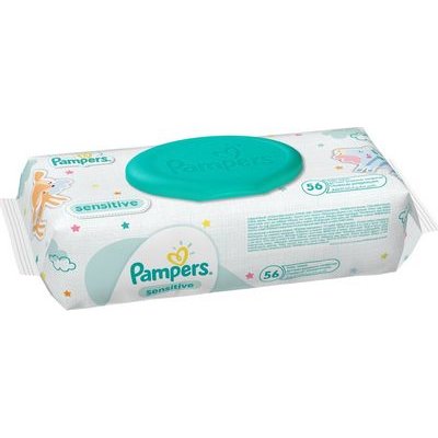 Детские влажные салфетки Pampers Sensitive 56 шт.