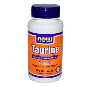 Таурин Now Foods 500 мг капсулы 100 шт.