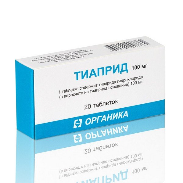 Тиаприд таблетки 100 мг 20 шт.