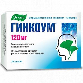 Гинкоум Эвалар капсулы 120 мг 30 шт.