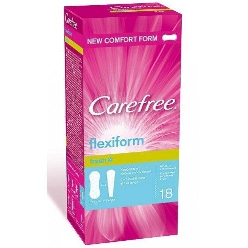 Прокладки ежедневные Carefree Cotton Feel FlexiForm Fresh 18 шт.