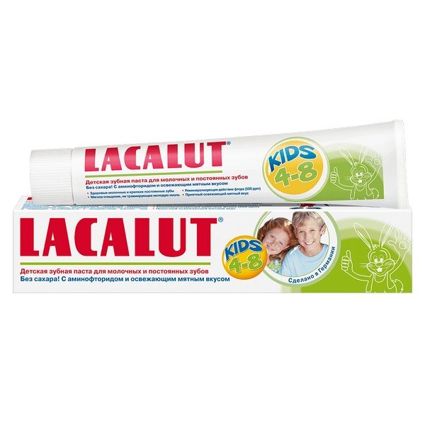 Детская зубная паста Lacalut Kids 4-8 лет 50 мл