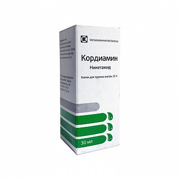 Кордиамин капли для приема внутрь 250 мг/мл 30 мл флакон 1 шт.