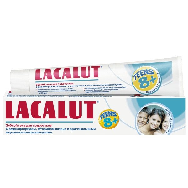 Детский зубной гель Lacalut Teens 8+ 50 мл