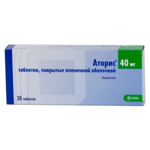 Аторис таблетки 40 мг 30 шт.