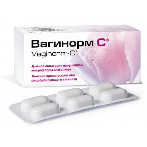 Вагинорм-С таблетки вагинальные 250 мг 6 шт.