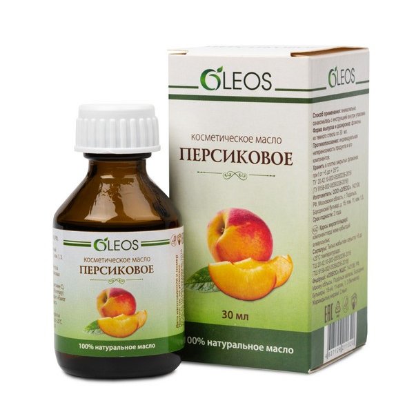 Косметическое масло Олеос Персиковое с витаминно-антиоксидантным 30 мл