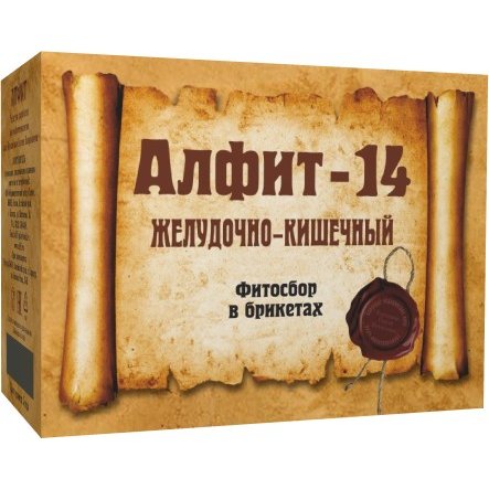 Сбор Алфит-14 Желудочно-Кишечный брикеты 120 г