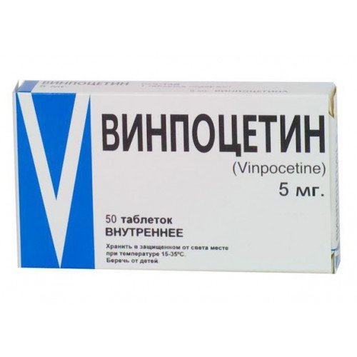 Винпоцетин-Рихтер таблетки 5 мг 50 шт.