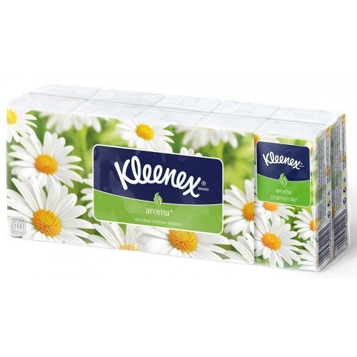Платки носовые Kleenex Aroma Ромашка 10 х 10 шт.