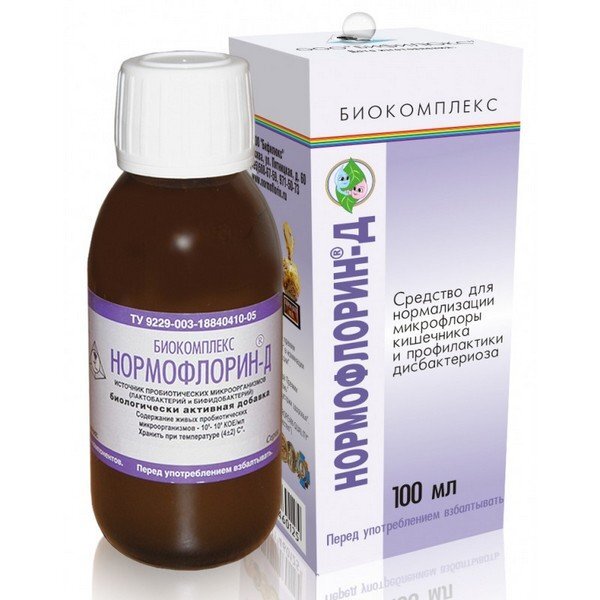 Нормофлорин-Д жидкий концентрат флакон 100 мл