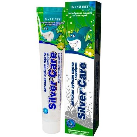 Паста зубная Silver care для детей 6-12 лет мятная 50 мл