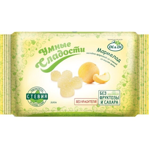 Мармелад Умные сладости желейный со вкусом дыни 200 г