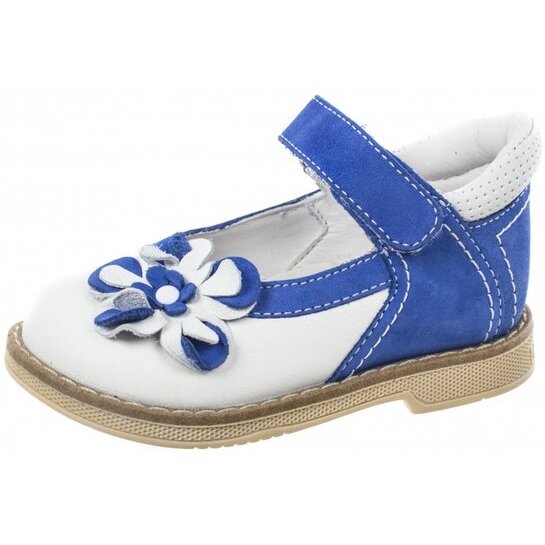 Тривес туфли ортопед. малосложные 3 бело-синие р.25 tw-225 с закрытым носком