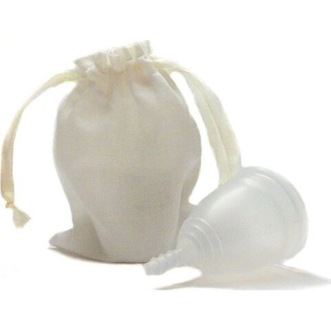Чаша менструальная Onlycup серия лен белая размер L