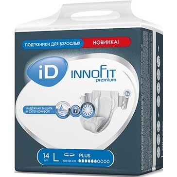 Подгузники для взрослых ID innofit размер L 14 шт.