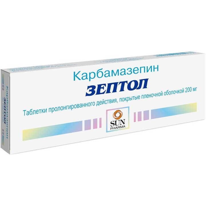 Зептол таблетки пролонгированного действия 200 мг 30 шт.