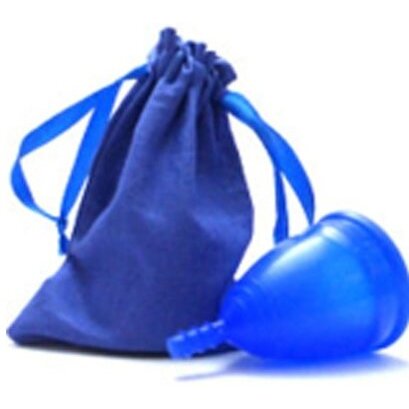 Чаша менструальная Onlycup серия лен синяя размер S