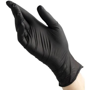 Benovy перчатки смотровые н/стер. нитриловые неопудренные текстурированные черные размер l 1 шт. пара