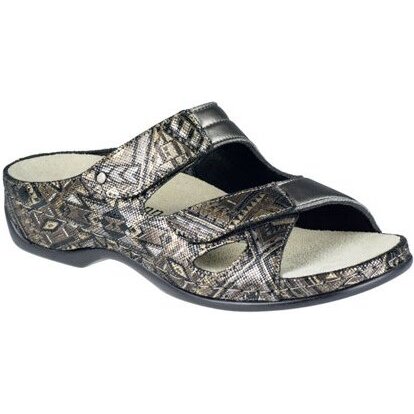 Обувь Никамед finja ортопедическая малосложная золото/змея/бежевый р.40 2/3 01021