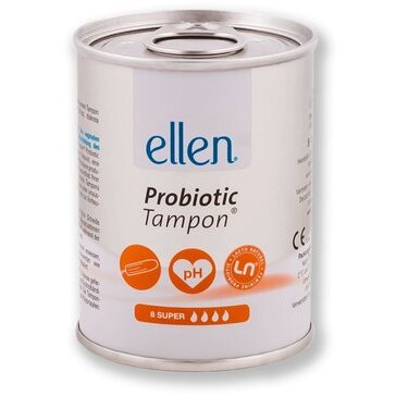 Ellen тампоны с пробиотиками super 8 шт.