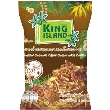 Чипсы King island кокосовые в кофейной глазури 40 г